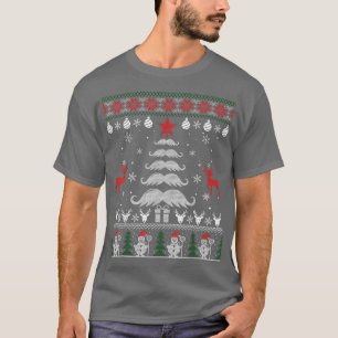 Funny Beard Lovers kerstboom Ugly Kerstmis S T-shirt
