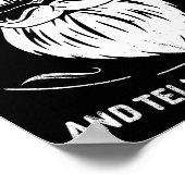 Funny Beard Quote Gift For Bearded Men Dad And Hus Poster (Hoek)