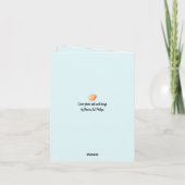 Funny Bearded Chicken Head Close-Up Kaart (Achterkant)