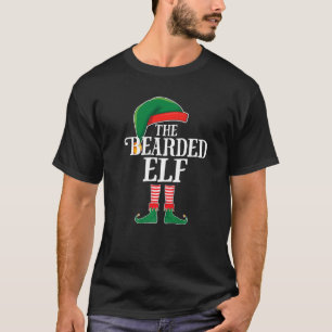 Funny Bearded Elf Family Group Matching Kerstmis T-shirt