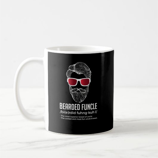Funny Bearded Funding Definition Novelty Koffiemok (Links)