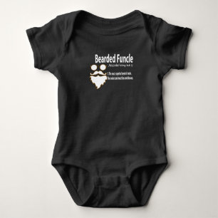 Funny Bearded Funding for Uncles Romper