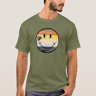 Funny Bearded Happy Gay Beer Pride Flag T-shirt