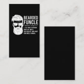 Funny Bearded oom Definition Mustache Humor Visitekaartje (Voorkant / Achterkant)