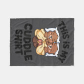 Funny Beaver Couple This Is My Cuddle  Fleece Deken (Voorkant (Horizontaal))