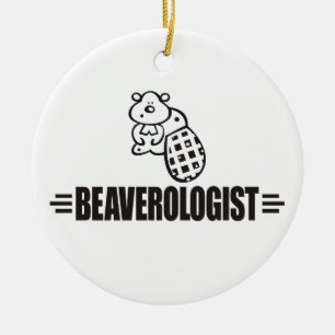 Funny Beaver Keramisch Ornament