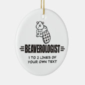 Funny Beaver Keramisch Ornament (Rechts)