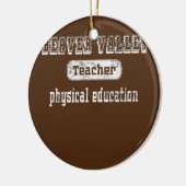 Funny  Beaver Valley Physical Education Keramisch Ornament (Links)