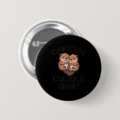 Funny Beavers Hugging Cuddle Ronde Button 5,7 Cm (Voorkant /achterkant)