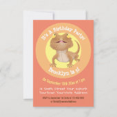 Funny bebaarde cartoon kaart (Voorkant)