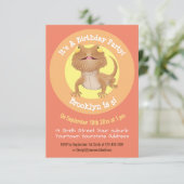 Funny bebaarde cartoon kaart (Staand voorkant)