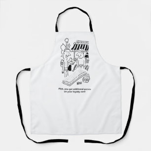 Funny Bed of Nails Indian Bazaar Marketplace Schort