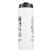 Funny Bed of Nails Indian Bazaar Marketplace Thermosbeker (Voorkant)