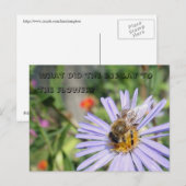 Funny Bee Carte postale (Devant / Derrière)