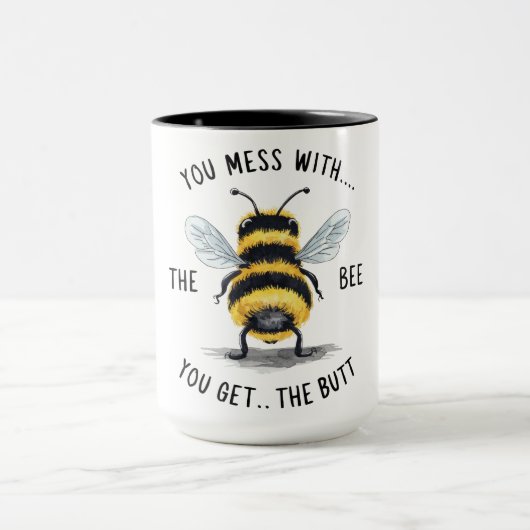 Funny Bee Gezegde Mok (Midden)