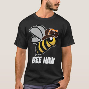 Funny Bee Haw Bumble Bee Graphic Cowboy Pet T-shirt