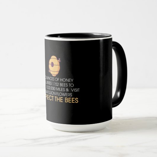 Funny Bee Hive Gift | Honingbijenkruitjes Mok (Voorkant rechts)