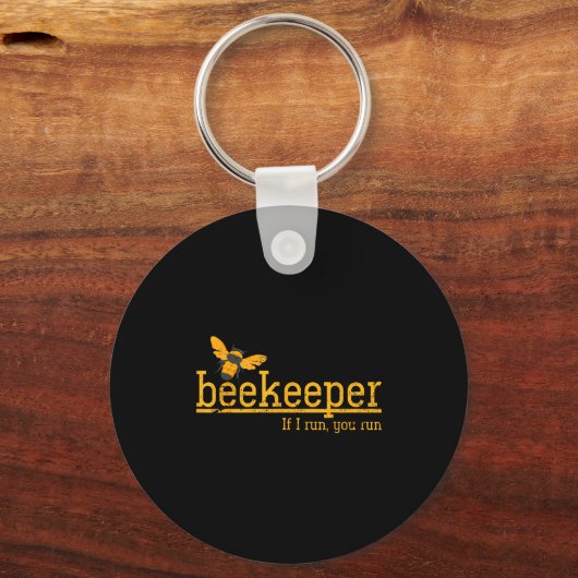 Funny Bee Hive Honey Lover Gift Beekeeper Sleutelhanger (Voorkant)