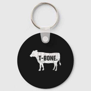 Funny Beef Bbq T-bone Steak Shirt Sleutelhanger