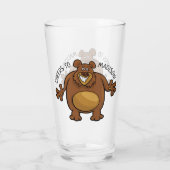 Funny Beer, aangepast tekstglas Glas (Achterkant)