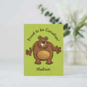 Funny Beer aangepaste tekst en kleurenbriefkaart Briefkaart (Staand voorkant)