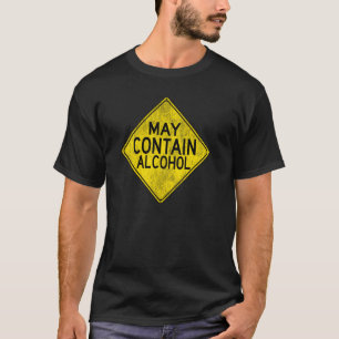 Funny Beer Alcohol Drink Caudron Road Sign Love T-shirt