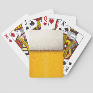 Funny Beer Bubbles Pokerkaarten