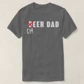 Funny Beer Cheer Dad T-shirt (Design voorkant)