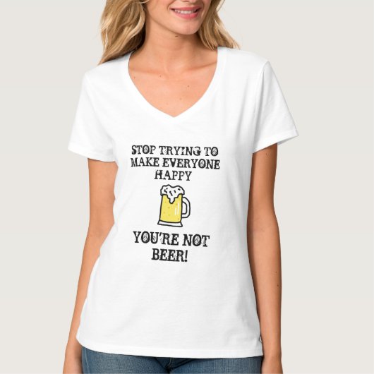 Funny Beer citeert Alcohol Humor T-shirt (Voorkant)