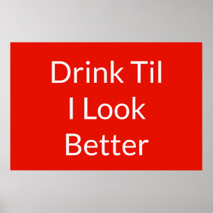 Funny Beer citeert beroemde Gezegden Poster