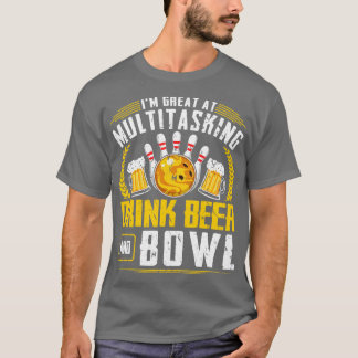 Funny Beer Drink Bowling T-shirt