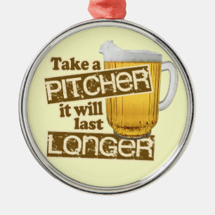 Funny Beer Drink Humor Metalen Ornament