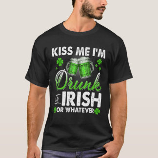 Funny Beer Drink Irish Happy Patrick's Day Lucky D T-shirt