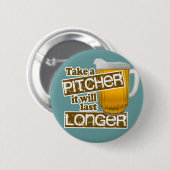 Funny Beer Drink Parody Ronde Button 5,7 Cm (Voorkant /achterkant)