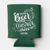 Funny Beer en Kerstmis Naam Koelbox Blikjeskoeler (Achterkant)
