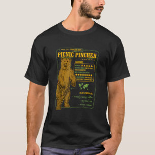 Funny Beer Feact File Picnic Pincher Grizzly Beer T-shirt