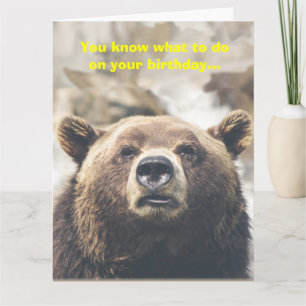 Funny Beer Giant Birthday Card Beer Pun Custom Kaart