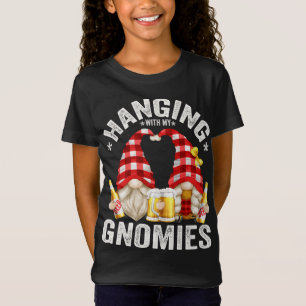 Funny Beer Gnomes die met m'n gnomen omgaan T-shirt