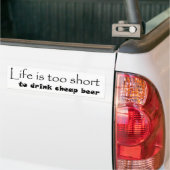 Funny beer joke saying sarcastic saying gift idea bumpersticker (Op Truck)