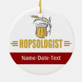 Funny Beer Keramisch Ornament (Achterkant)
