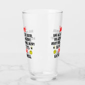 Funny Beer Lover cadeau Personnalisé Nom Verre (Gauche)