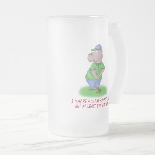 Funny Beer Mok: Shankopotamus Matglas Bierpul (Voorkant rechts)