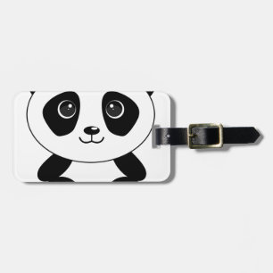 Funny beer panda beer panda bagagelabel