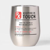 Funny Beer Prescription Family Reunion Texte perso (Arrière)