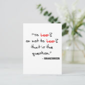 Funny Beer Quote Briefkaart (Staand voorkant)