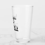 Funny beer quote glas (Links)