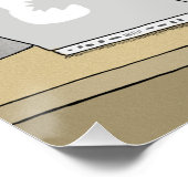 Funny Beer Surfred the Internet Perfect Poster (Hoek)