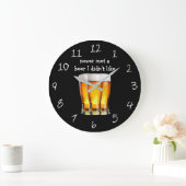 Funny Beer Thed Man Cave Clocks Grote Klok (Huis)