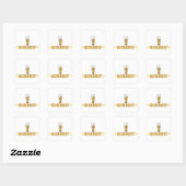 Funny Beer Vierkante Sticker (Vel)