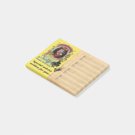 Funny Beethovehen Beethoven Music Parody Post-it® Notes (Schuin)